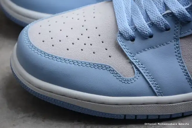Official Maikesneakers DC0774-050 Jordan University Low 1 (W) Blue 0520